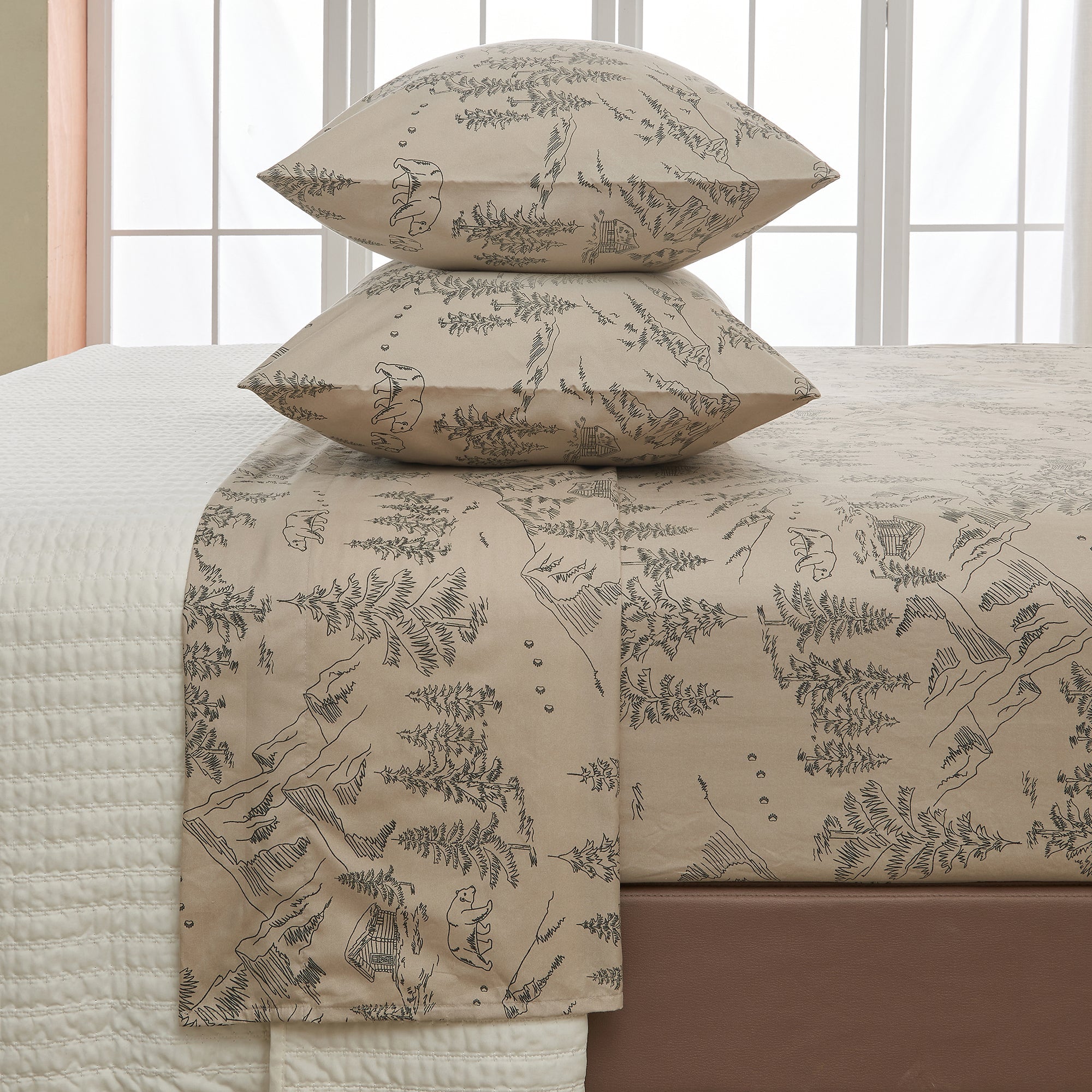 Lodge Printed Sheet Set - Mountain Ridge Collection Great Bay Home