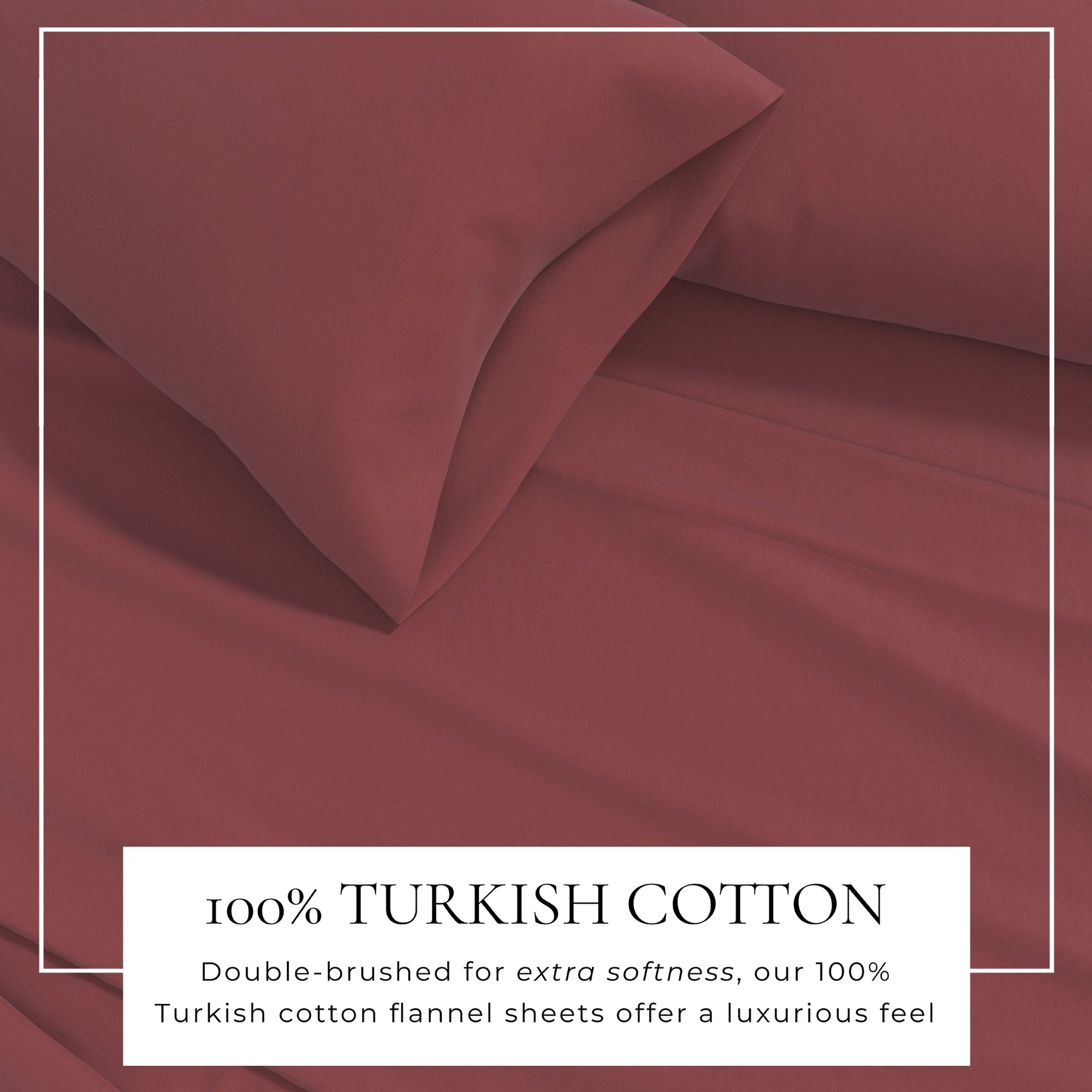 Cotton Solid Flannel Sheet - Nordic Collection Great Bay Home