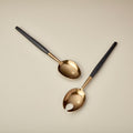 Mango Wood and Aged Bronze Serving Set Tea + Linen