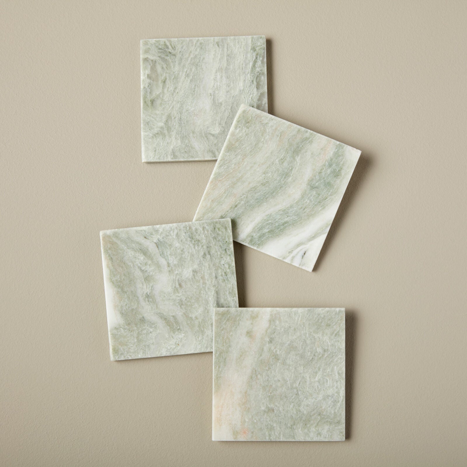 Lady Onyx Coasters, Set of 4 Tea + Linen