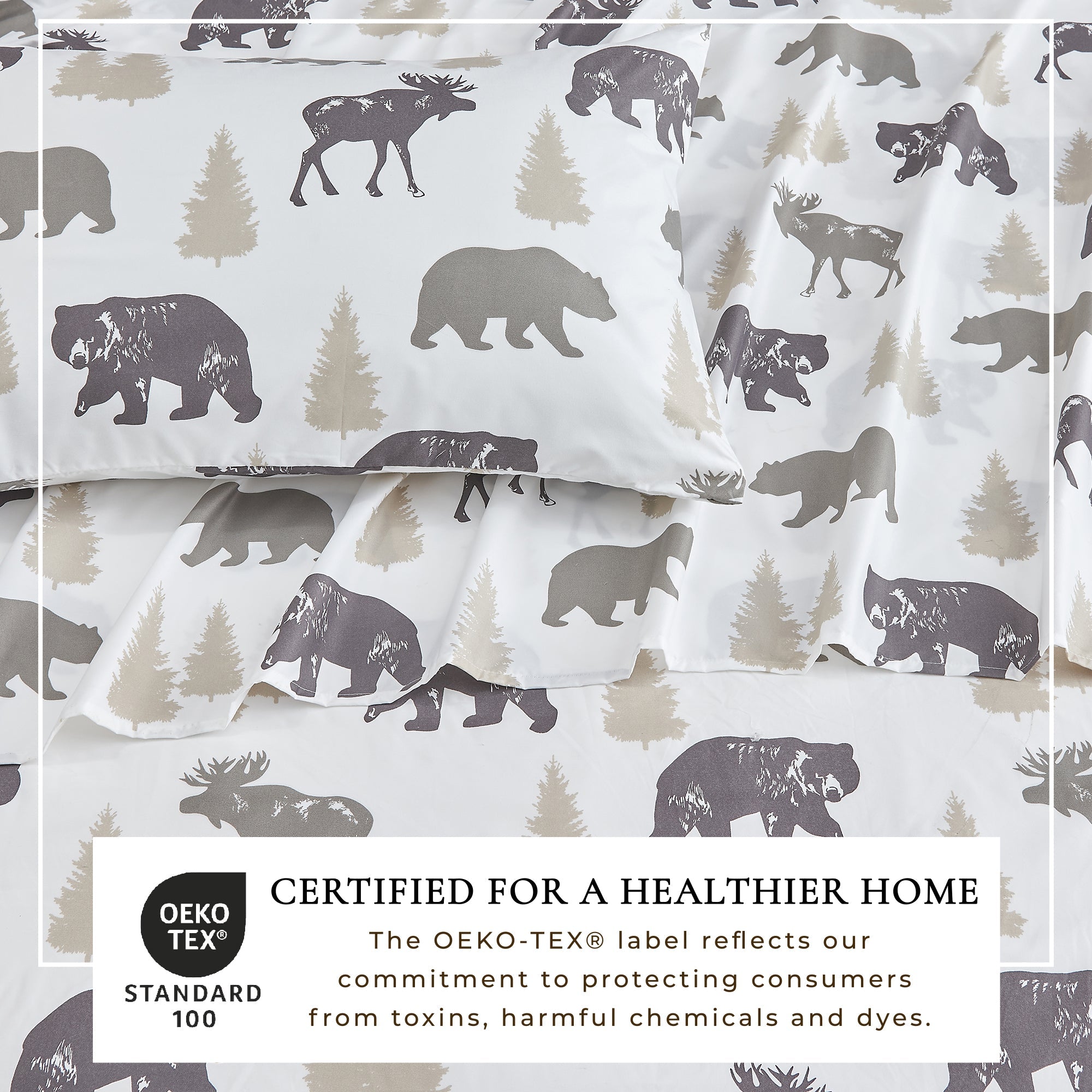 Lodge Printed Sheet Set - Mountain Ridge Collection Great Bay Home