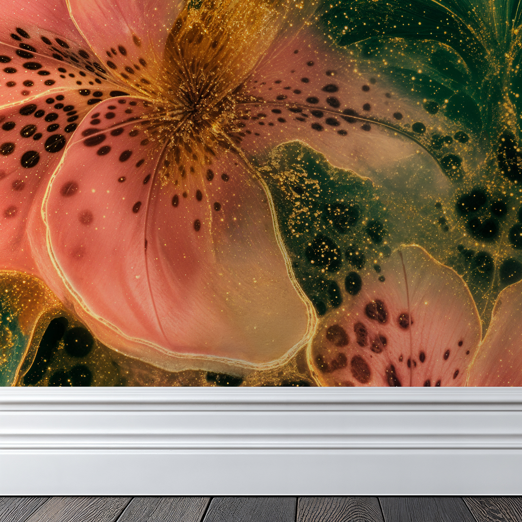 Leopard Lily Wallpaper WALL BLUSH