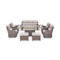 Luxury 10-Piece All-Weather Outdoor Patio Furniture Set With Fire Pit Table (SAK39281) SAKSBY WHOLESALE