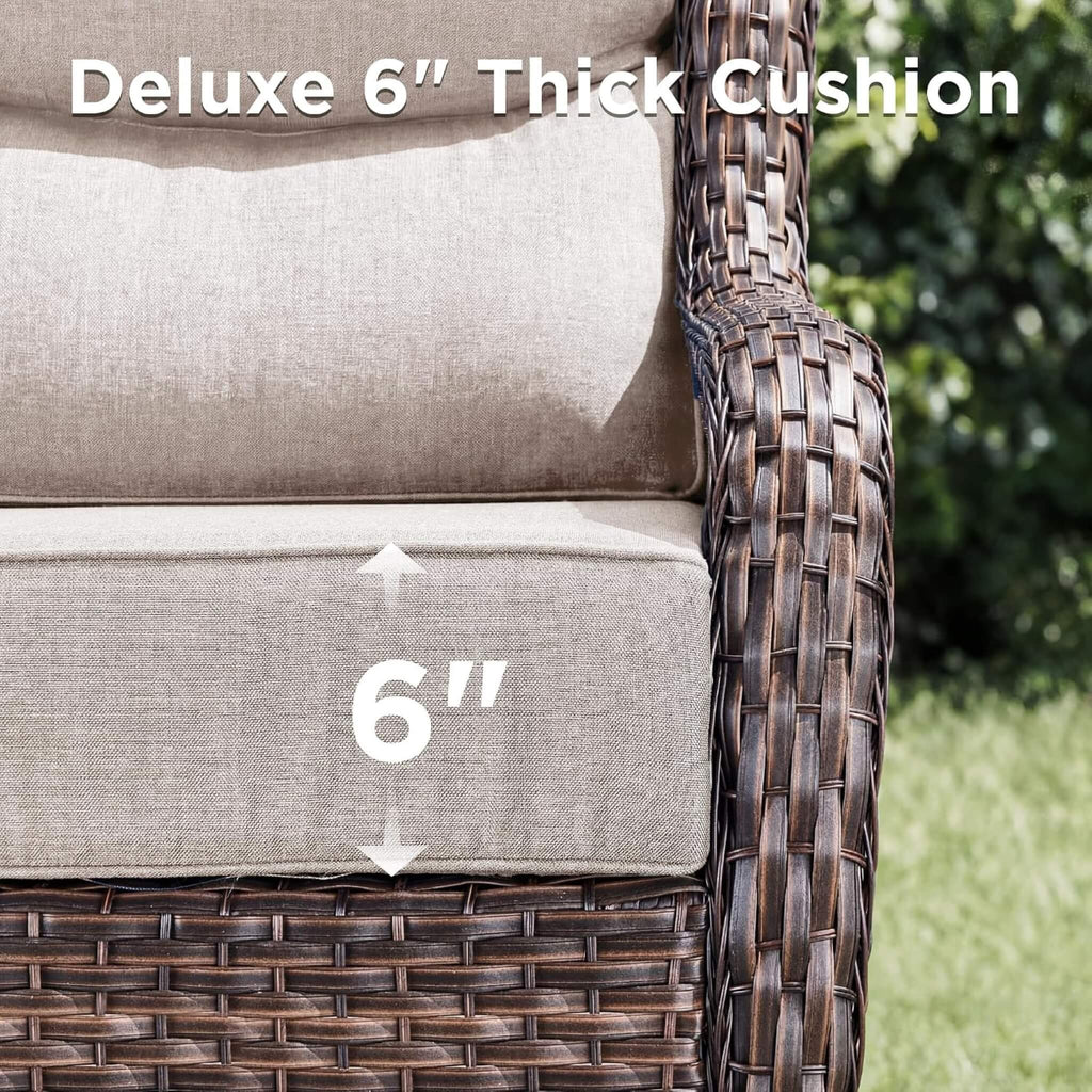 Luxury 10-Piece All-Weather Outdoor Patio Furniture Set With Fire Pit Table (SAK39281) SAKSBY WHOLESALE