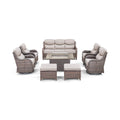 Luxury 8-Piece All-Weather Patio Furniture Set With Fire Pit Table (SAK37512) SAKSBY WHOLESALE