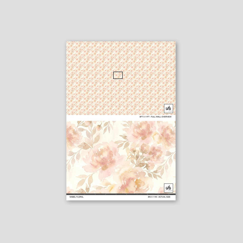 Mabel Floral Wallpaper WALL BLUSH