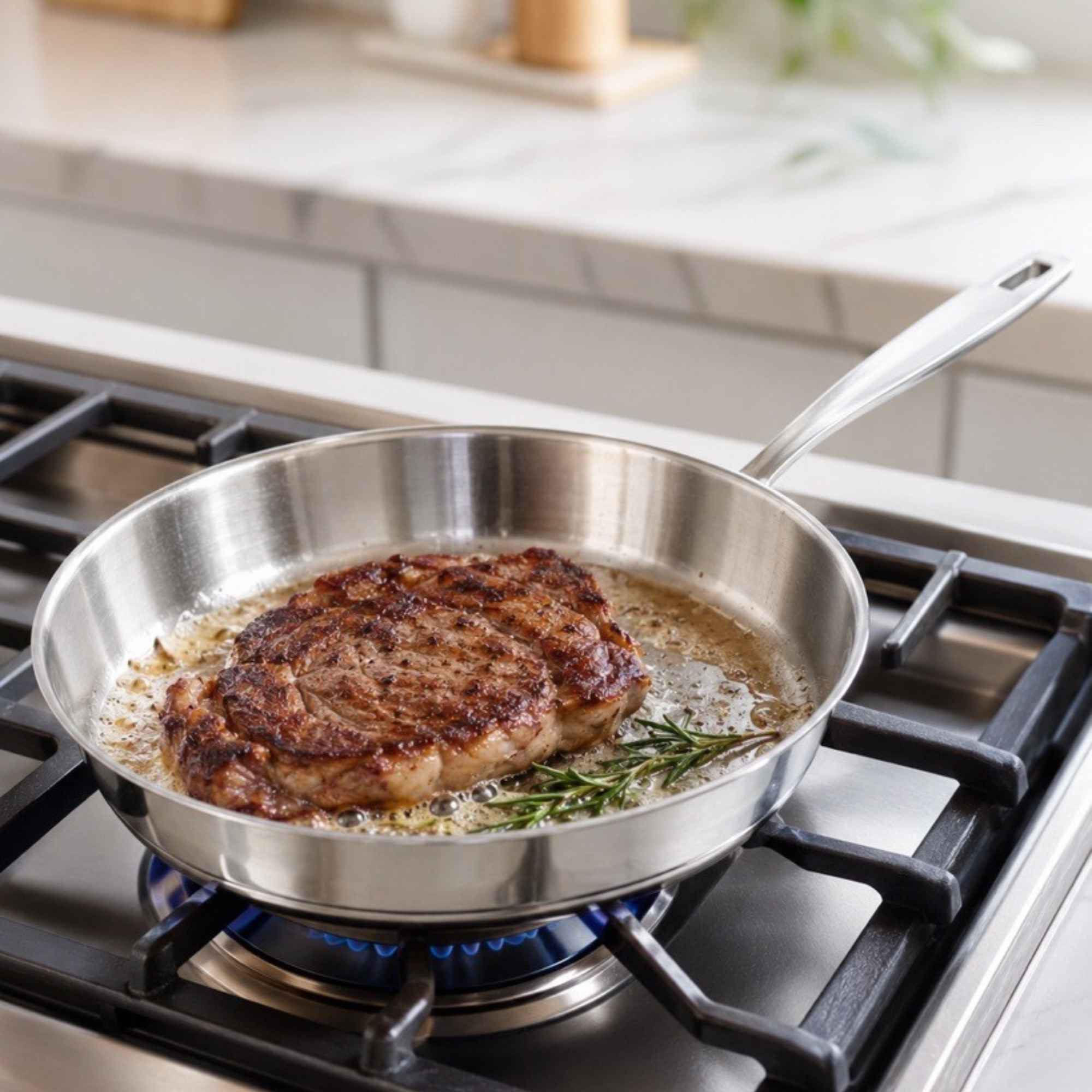 5-Ply Stainless Steel Frying Pan Alva Cookware