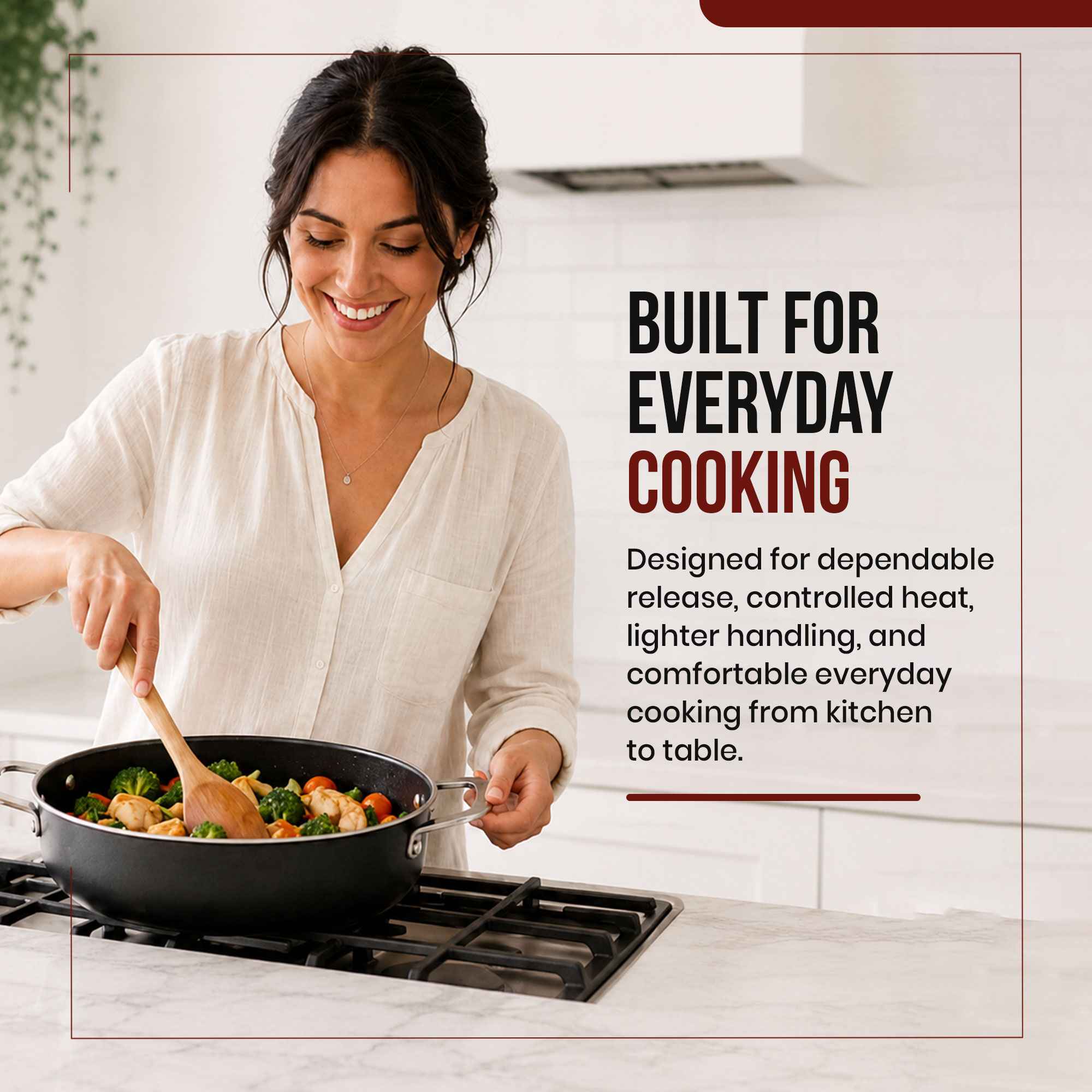 Ceramic Nonstick Sauté Pan with Lid, 3.5-Qt Alva Cookware
