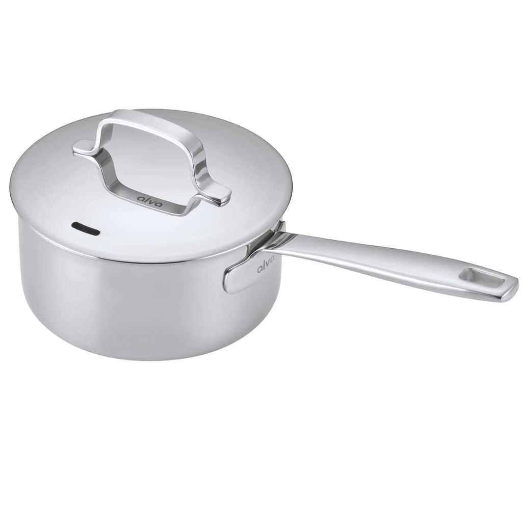 5-Ply Stainless Steel Saucepan with Lid Alva Cookware