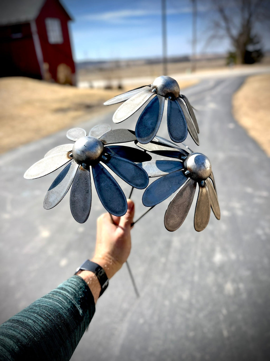 Metal Coneflowers | Yard Art Northern Forge, LLC