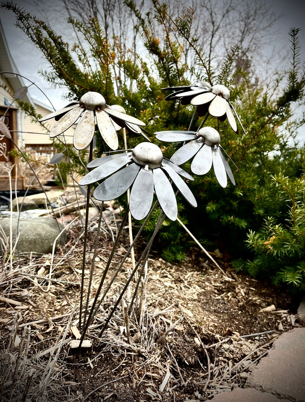 Metal Coneflowers | Yard Art Northern Forge, LLC