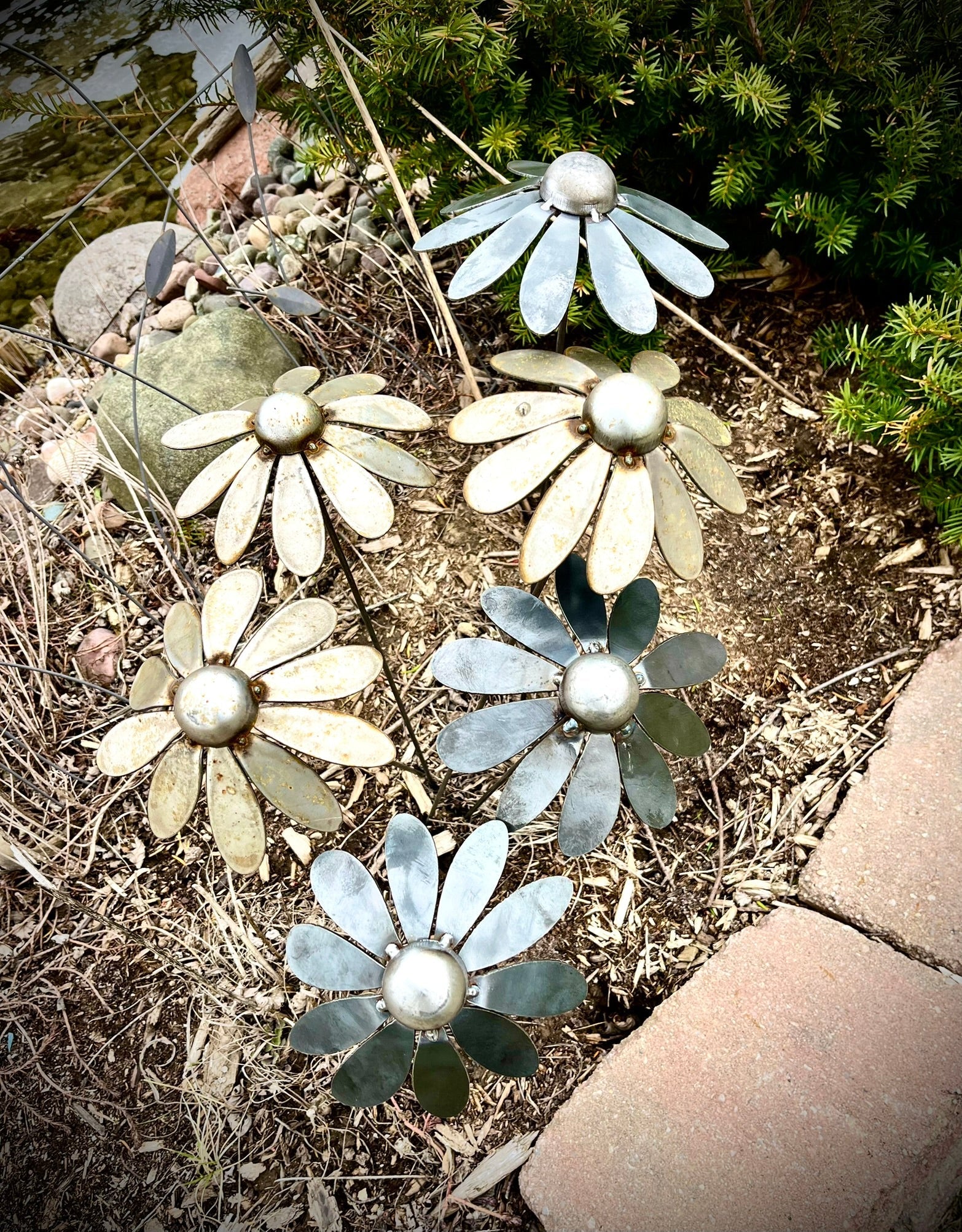 Metal Coneflowers | Yard Art Northern Forge, LLC