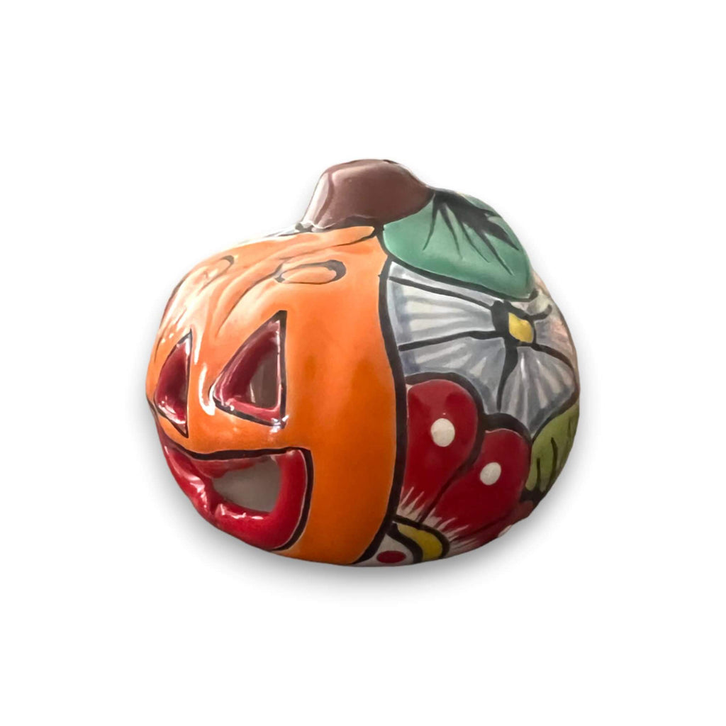 Mini Talavera Pumpkin | Handmade Mexican Jack-O'-Lantern The Talavera Hub
