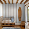 Montclair Stripes (Blue) Wallpaper WALL BLUSH