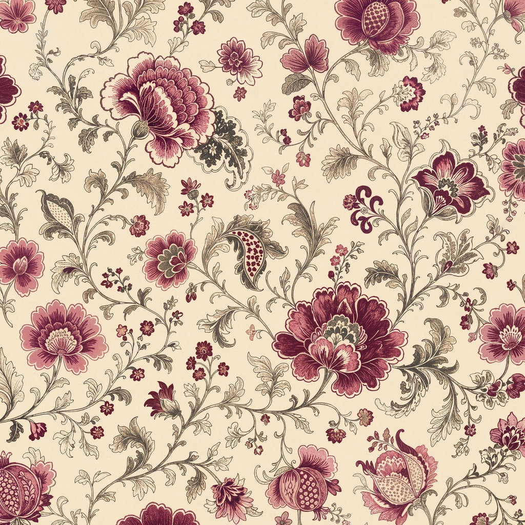 Mulberry Chintz Wallpaper WALL BLUSH