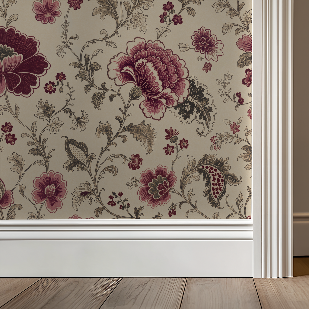 Mulberry Chintz Wallpaper WALL BLUSH