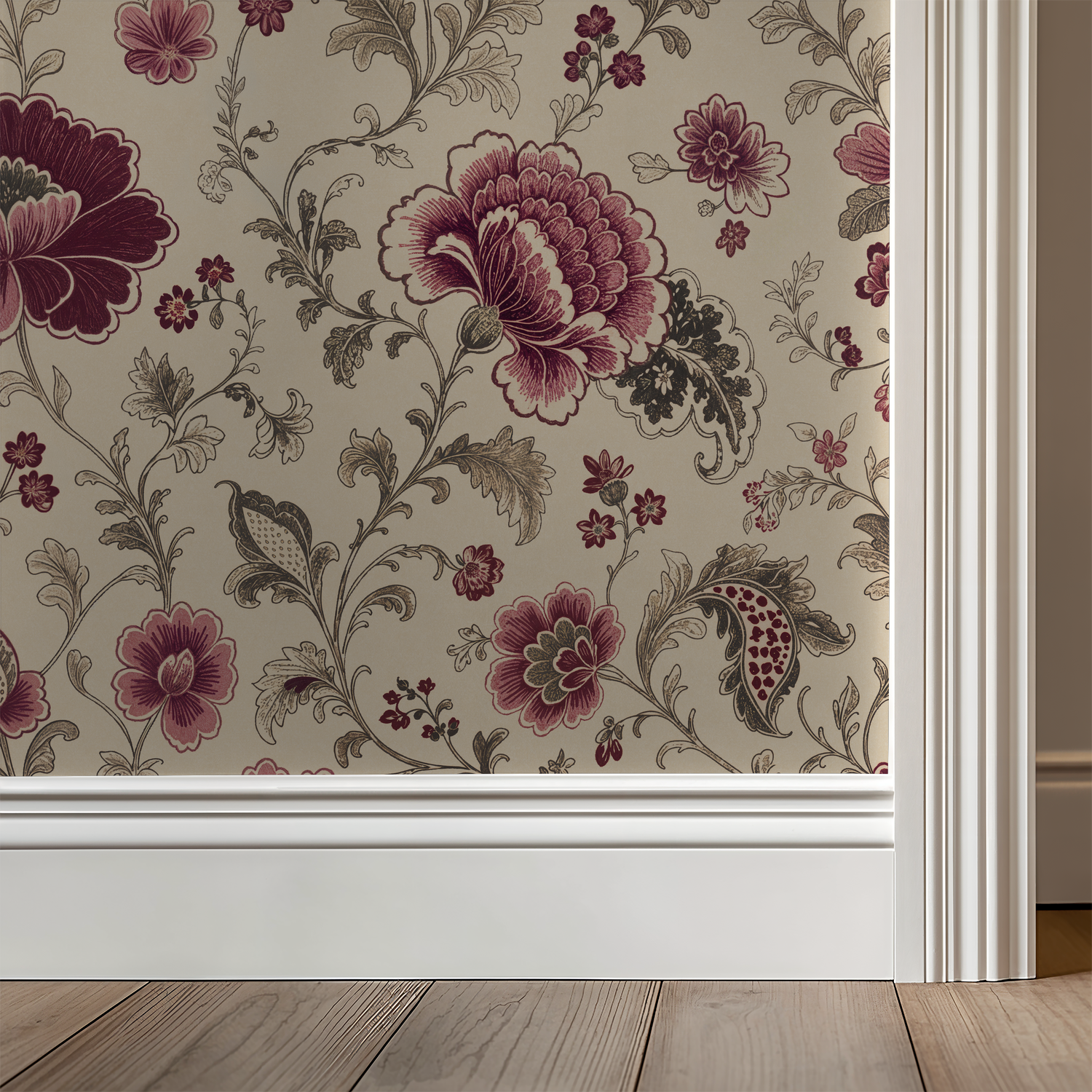 Mulberry Chintz Wallpaper WALL BLUSH
