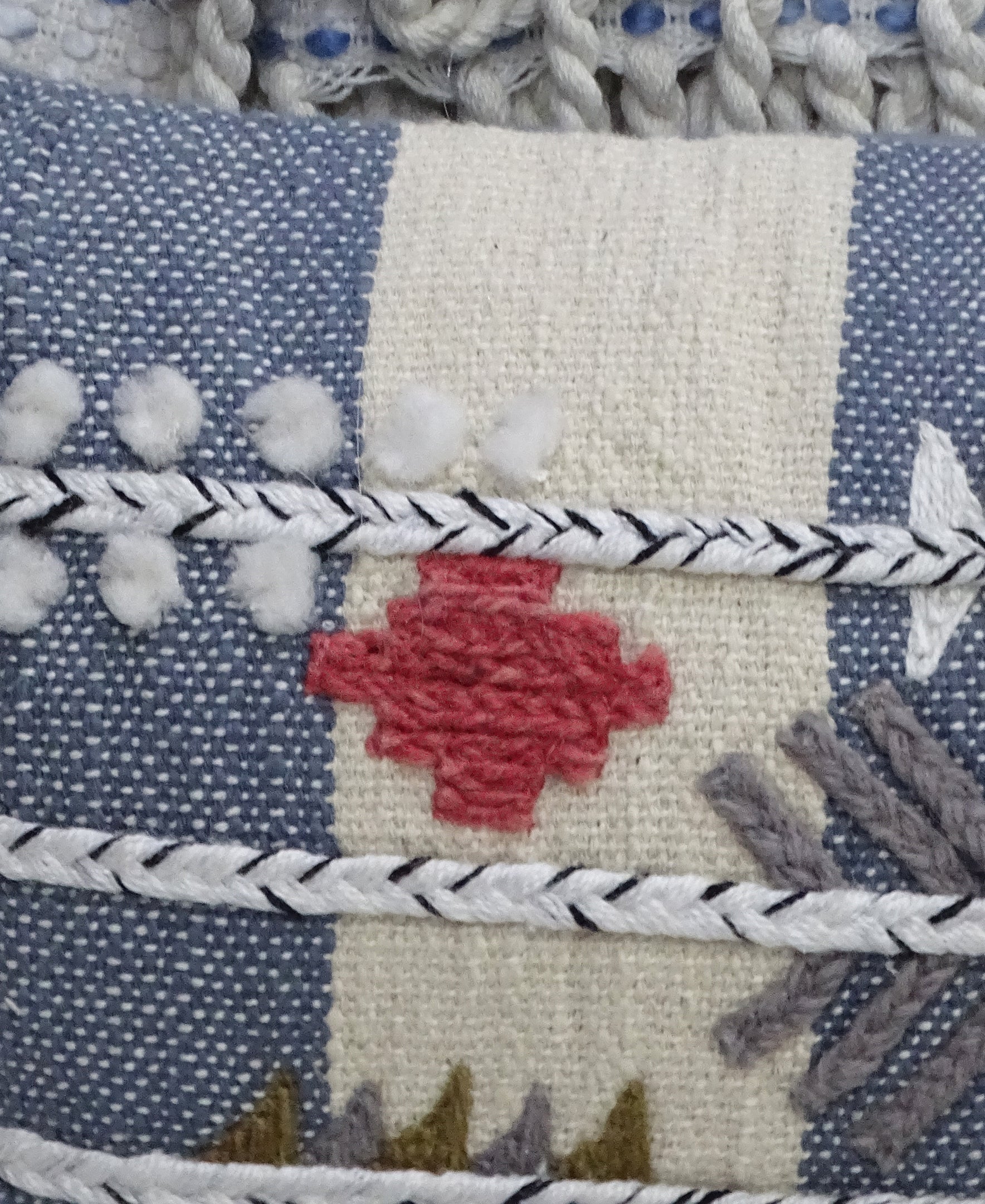 Decorative Embroidery Throw Pillow 12" X 30" Vibhsa
