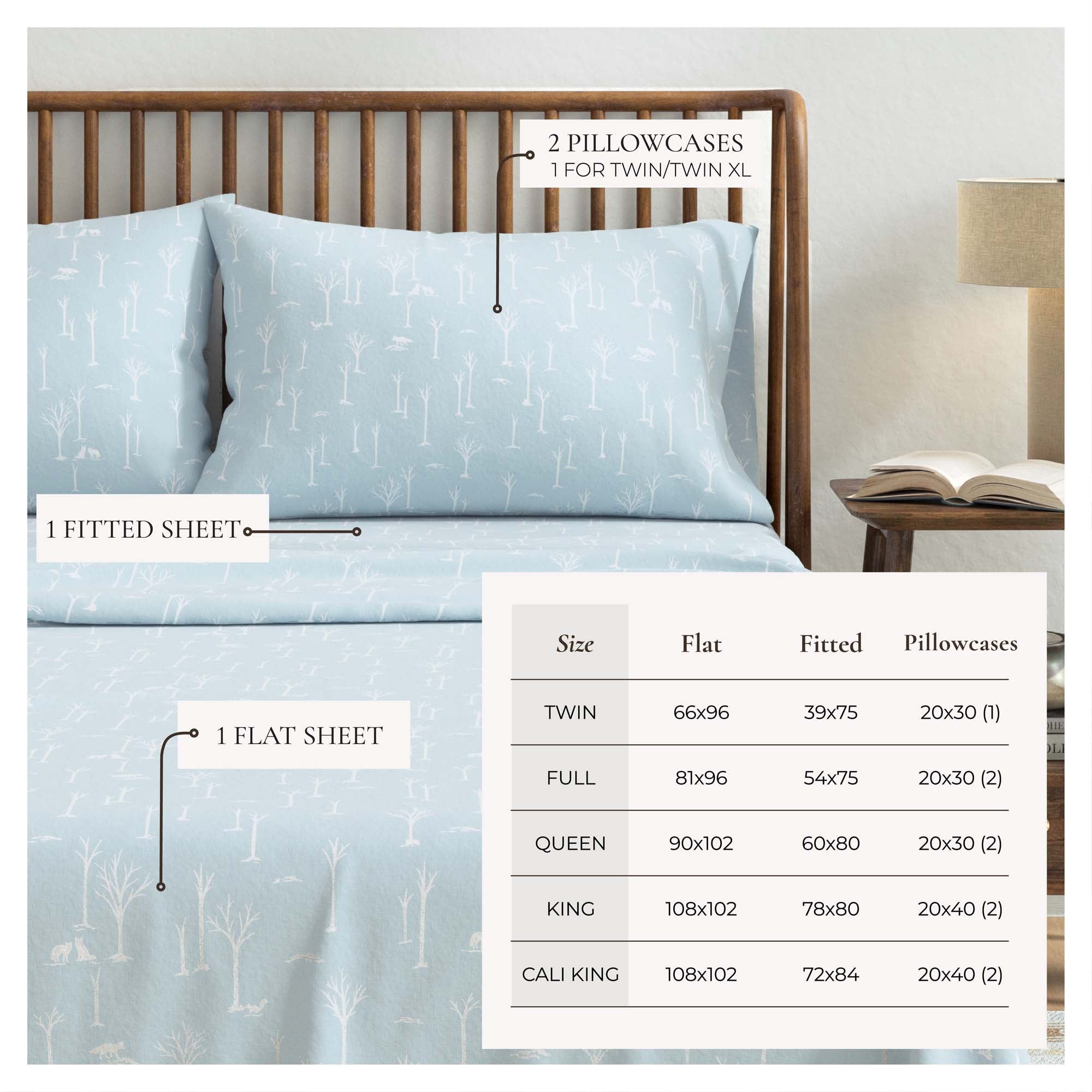 Turkish Cotton Flannel Sheet Set - Elevated Lodge Collection Great Bay Home