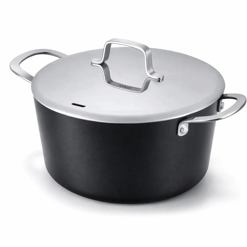 Ceramic Nonstick Stock Pot with Lid, 4.5-Qt Alva Cookware