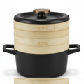 Enameled Cast Iron Dutch Oven with Steamer, 2.5-Qt Alva Cookware