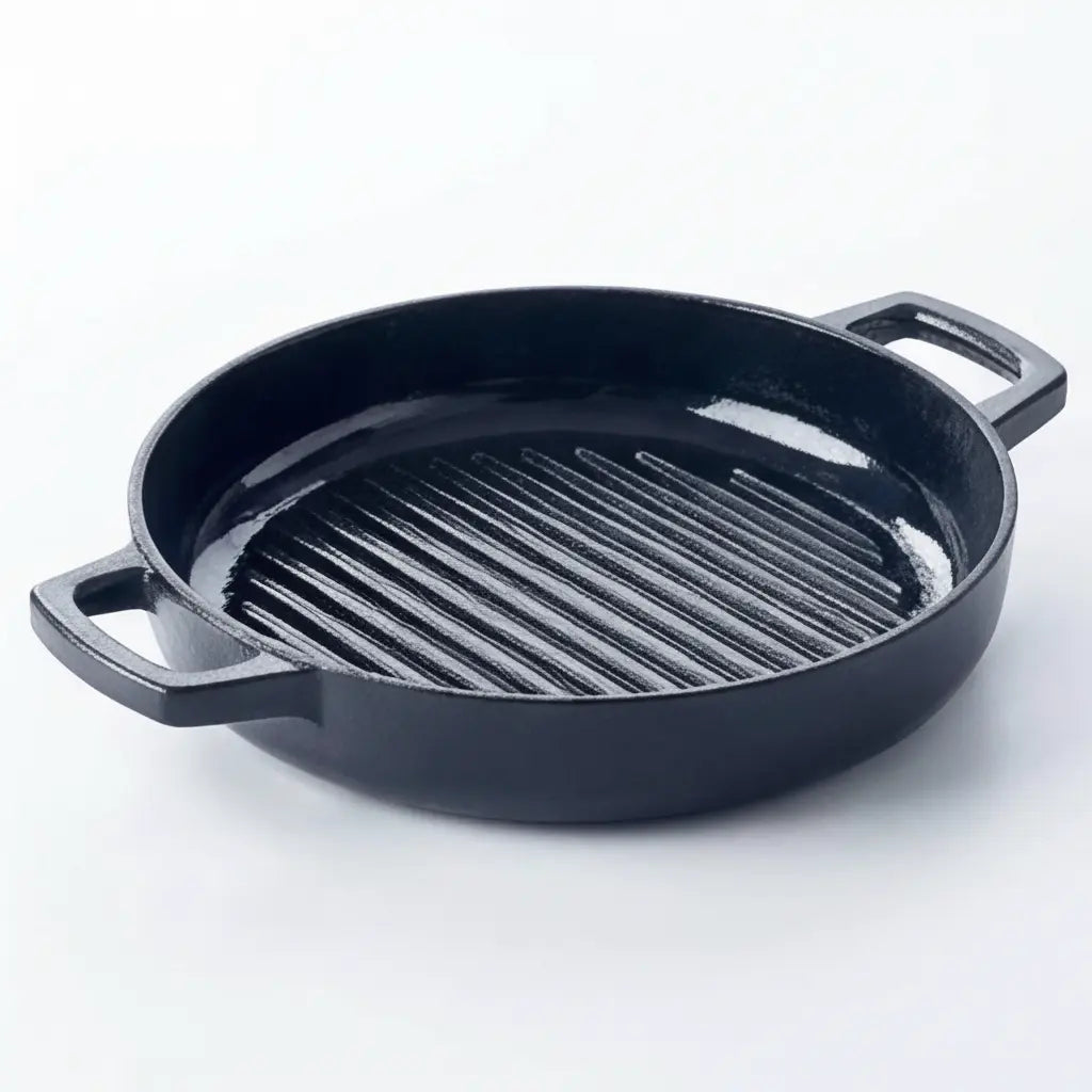 Enameled Cast Iron Grill Pan, 11" Alva Cookware