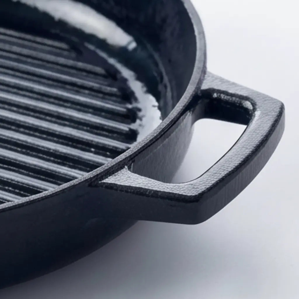 Enameled Cast Iron Grill Pan, 11" Alva Cookware