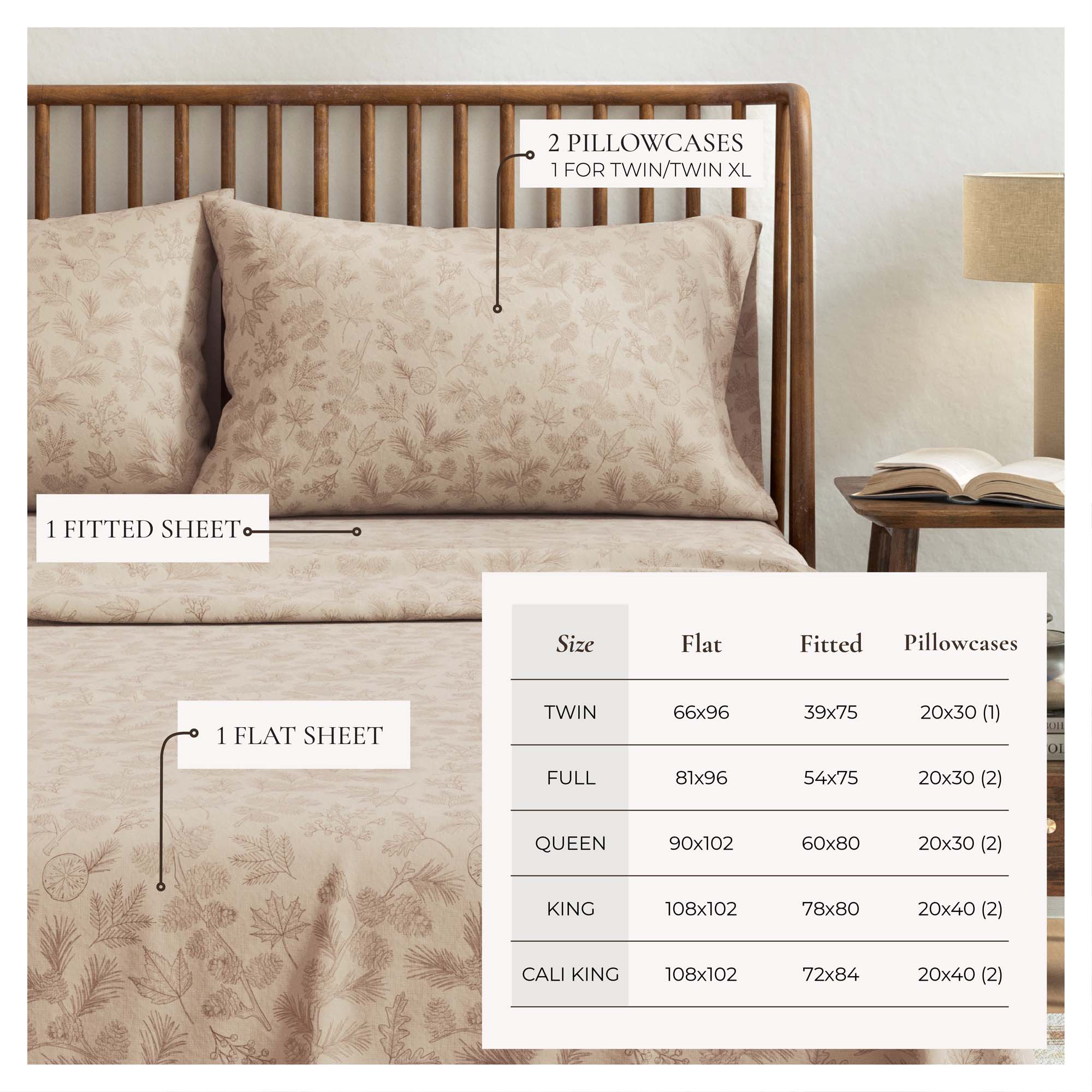 Turkish Cotton Flannel Sheet Set - Elevated Lodge Collection Great Bay Home