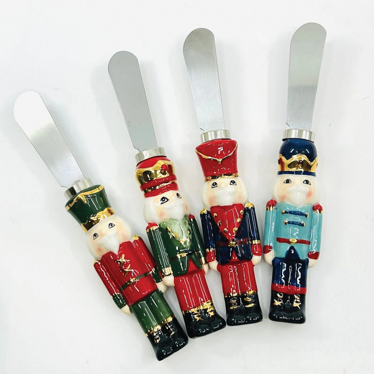 Green Jacket Ceramic Metal Jacket Nutcracker Spreader Branches Designs