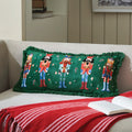 Green Nutcracker Pillow Branches Designs