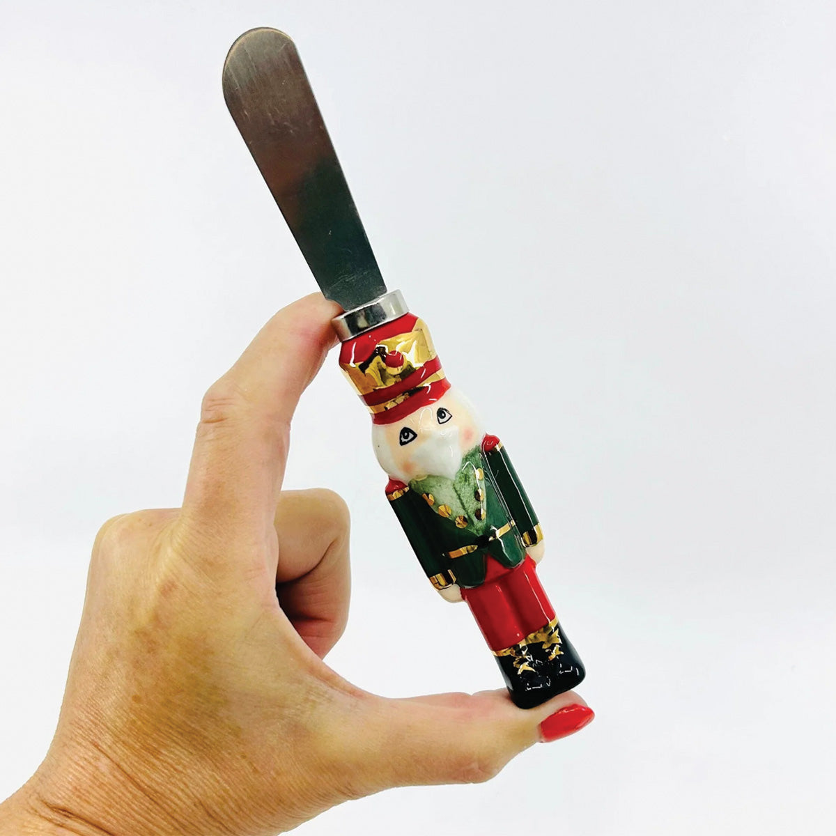 Green Jacket Ceramic Metal Jacket Nutcracker Spreader Branches Designs