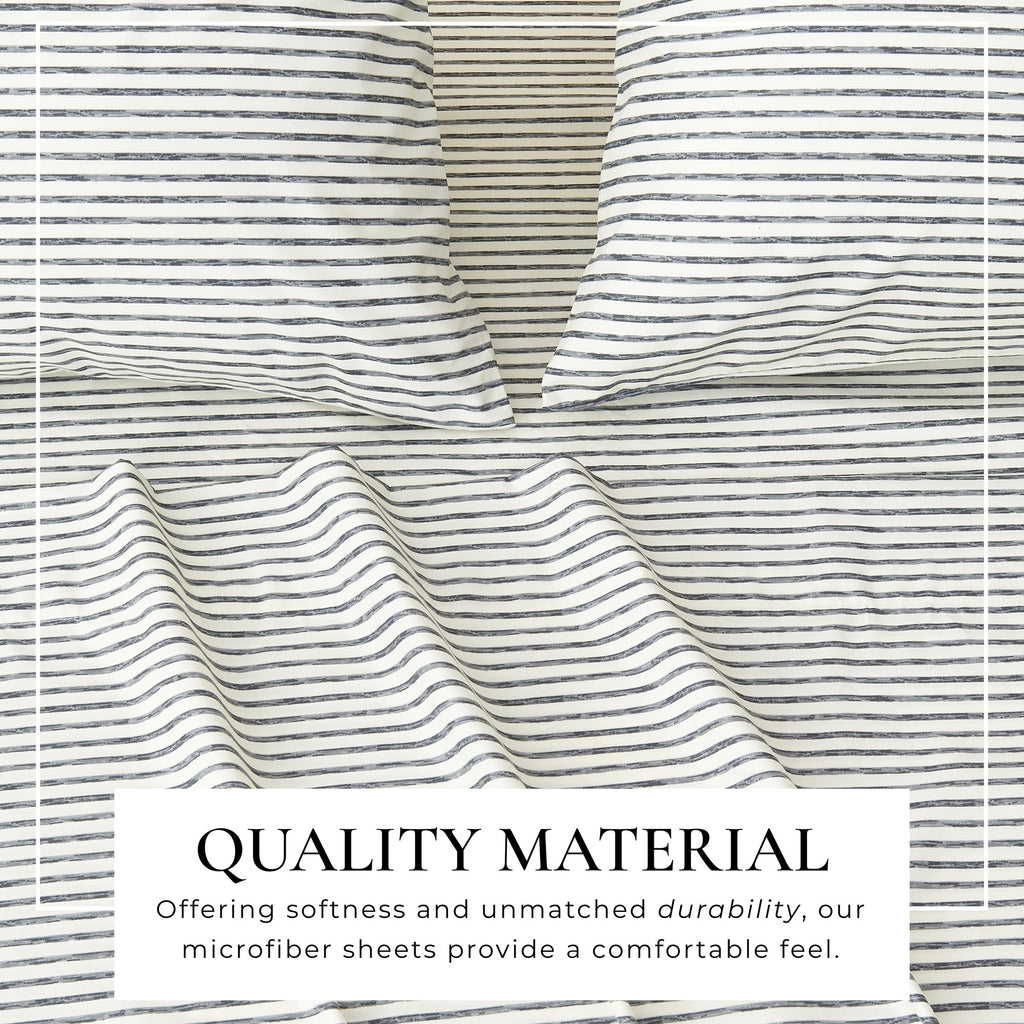 Striped Sheet Set - Evette Collection Great Bay Home