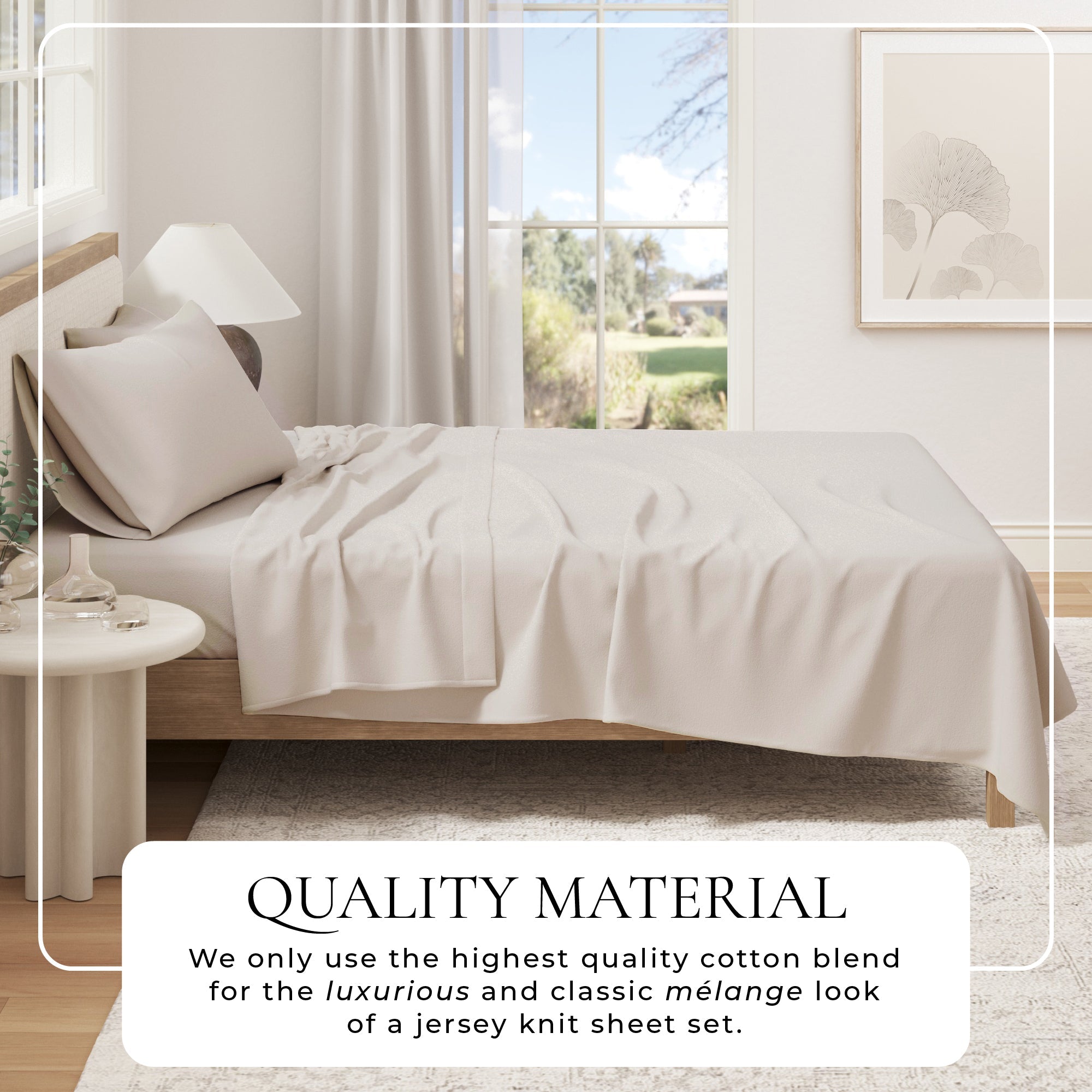 100% Organic Cotton Jersey Knit Sheets Great Bay Home