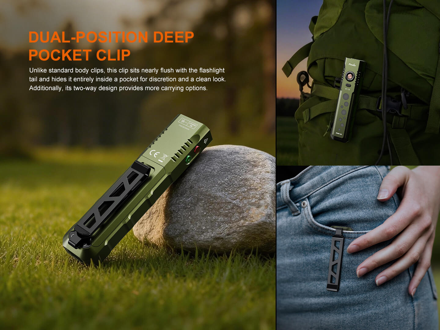 Fenix E08R UE Multi-Light EDC Flashlight With Red Light & Green Laser Fenix Store