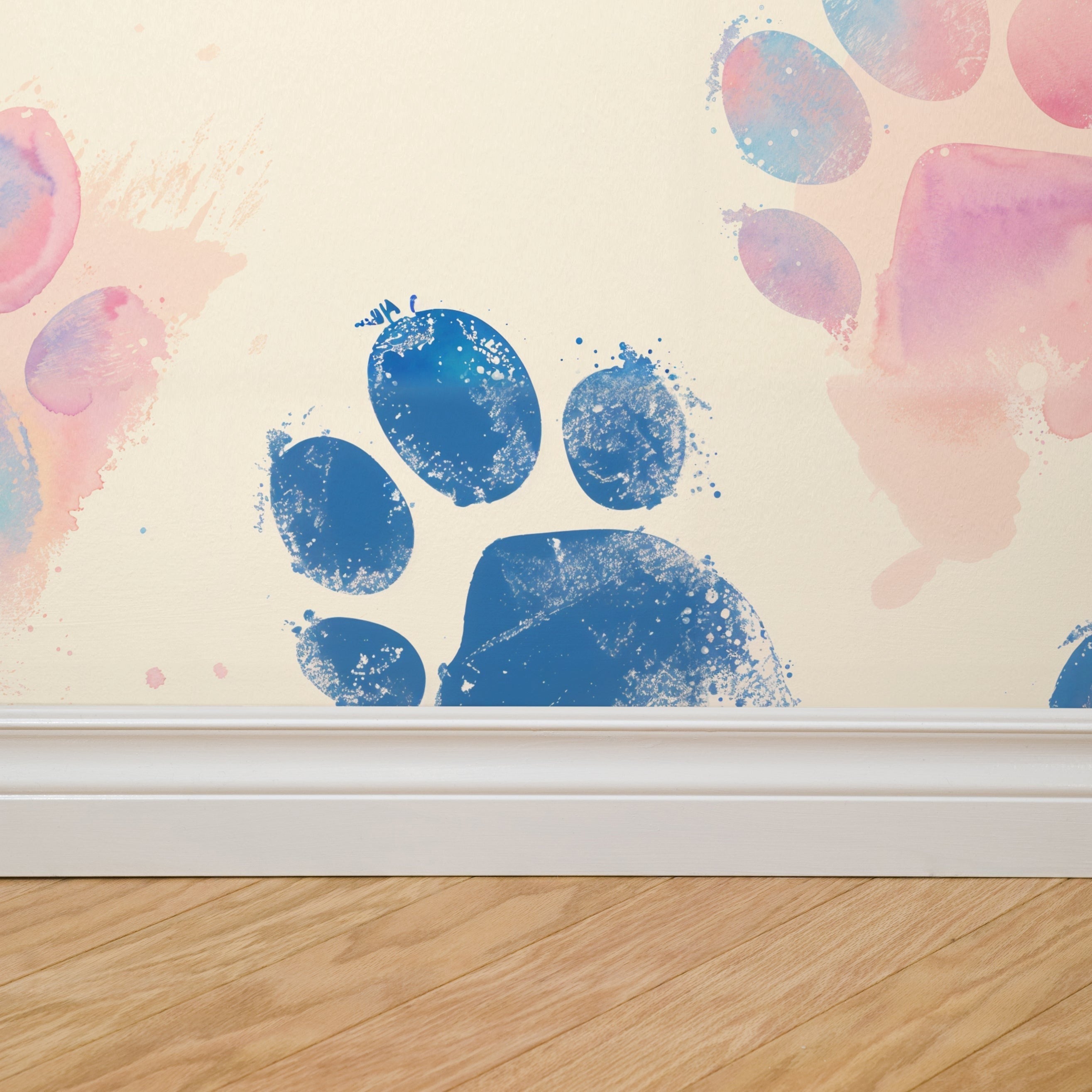 Paw Parade Wallpaper WALL BLUSH