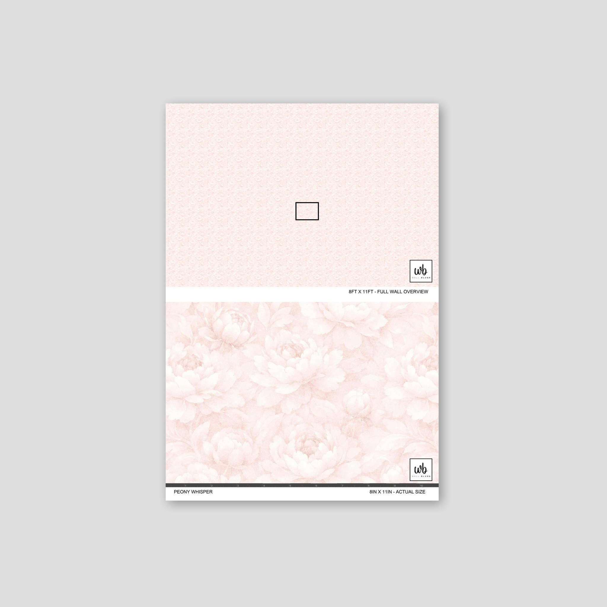 Peony Whisper Wallpaper WALL BLUSH