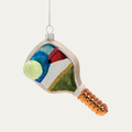 Pickleball Paddle Glass Ornament Branches Designs