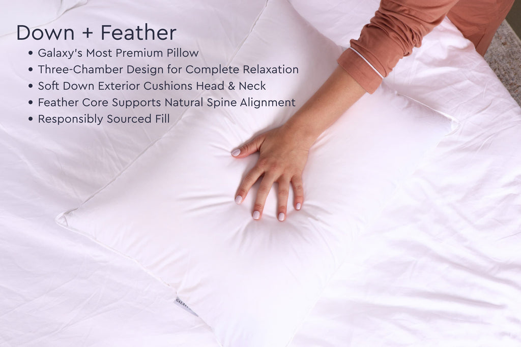Cloud Fill Down Feather Pillow Moon Pod