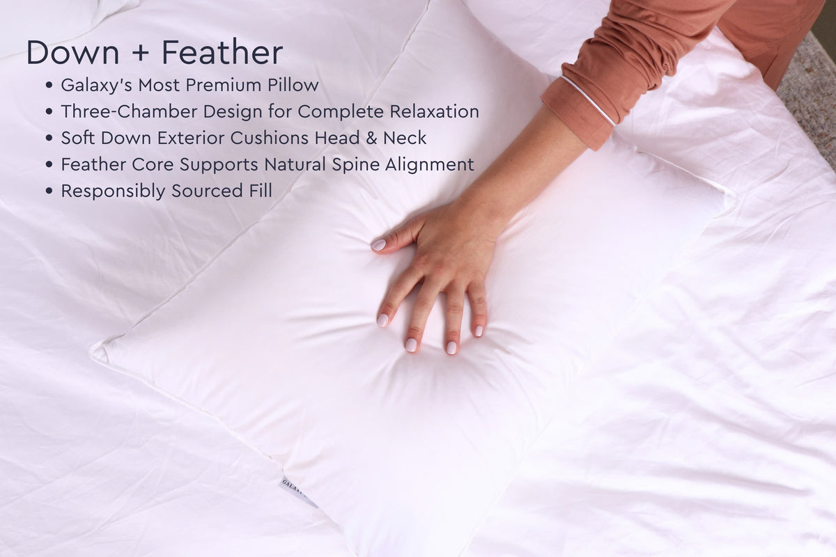 Cloud Fill Down Feather Pillow Moon Pod