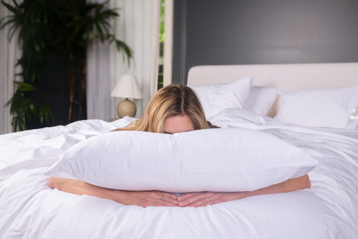 Cloud Fill Down Feather Pillow Moon Pod