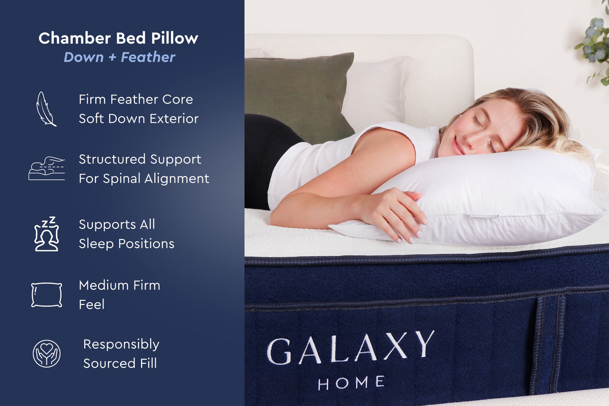 Cloud Fill Down Feather Pillow Moon Pod