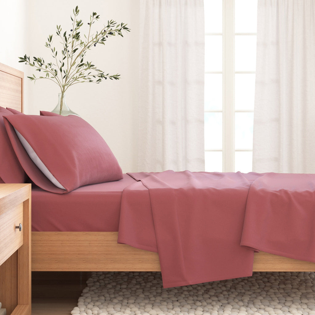 Cotton Solid Flannel Sheet - Nordic Collection Great Bay Home