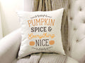 Pumpkin Spice Pillow Cover 18x18 inch Cotton and Crate