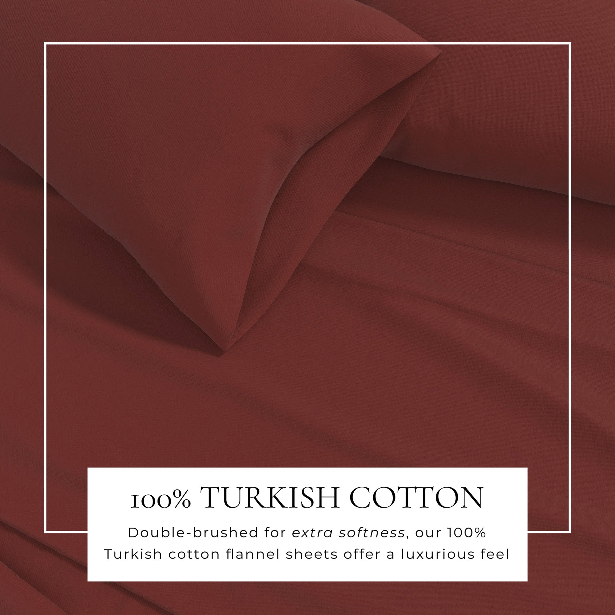 Cotton Solid Flannel Sheet - Nordic Collection Great Bay Home
