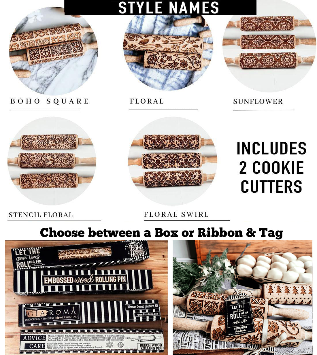 Rolling Pins - Box Style Gia Roma
