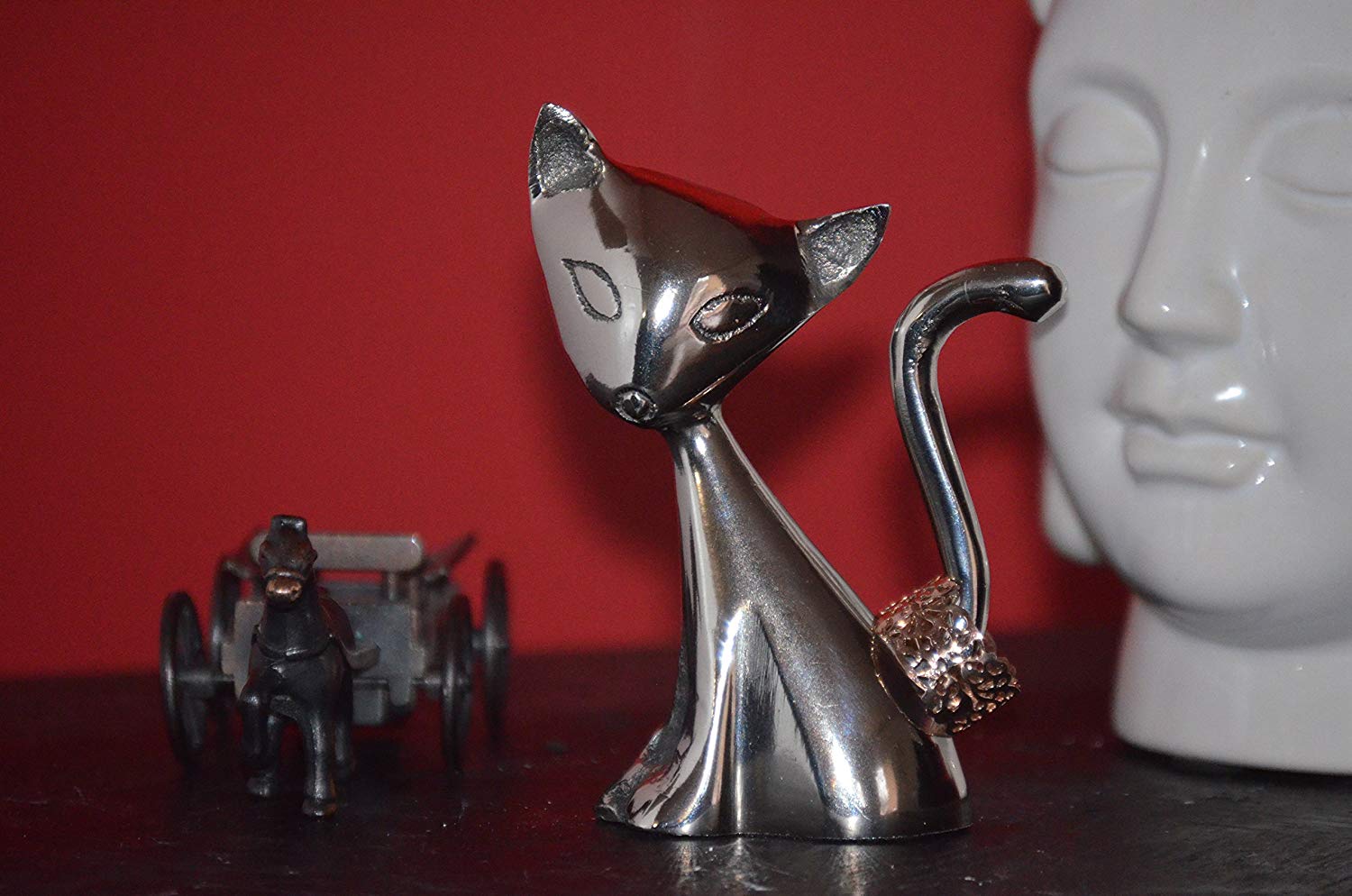 Vibhsa Cat Ring Holder (Silver) Vibhsa