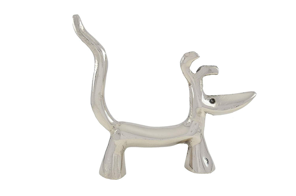 Vibhsa Dog Ring Holder (Silver Finish) Vibhsa