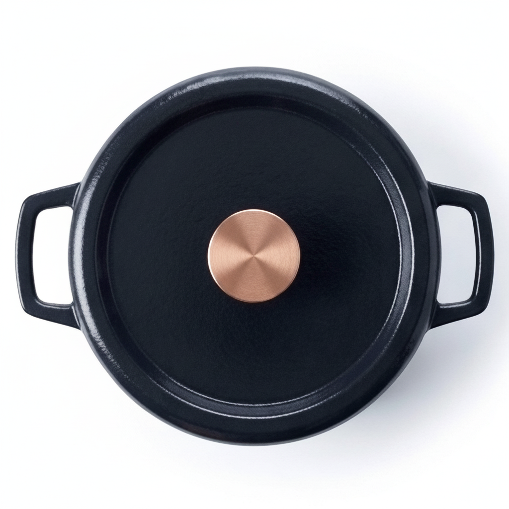 Enameled Cast Iron Round Dutch Oven, 5-Qt Alva Cookware