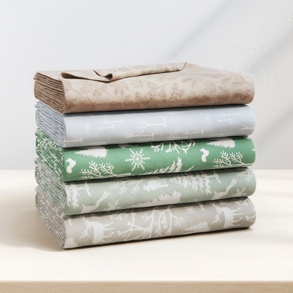 Turkish Cotton Flannel Sheet Set - Elevated Lodge Collection Great Bay Home
