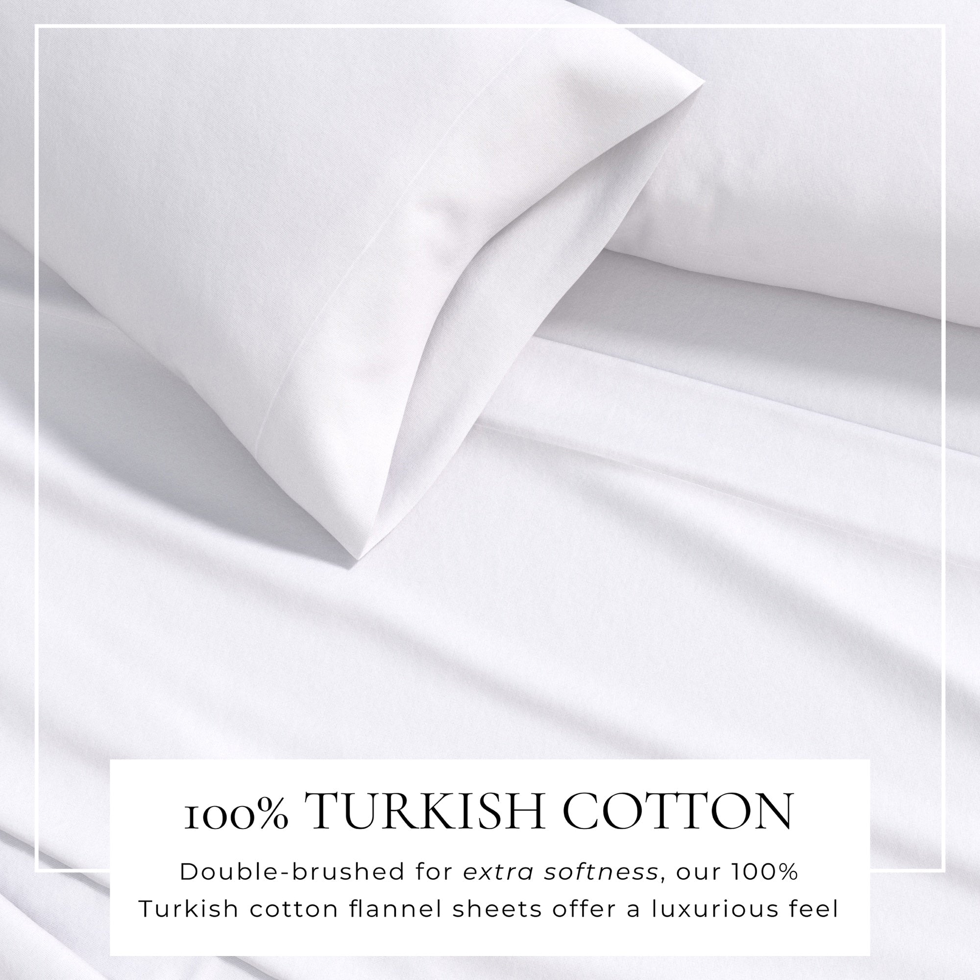 Cotton Solid Flannel Sheet - Nordic Collection Great Bay Home